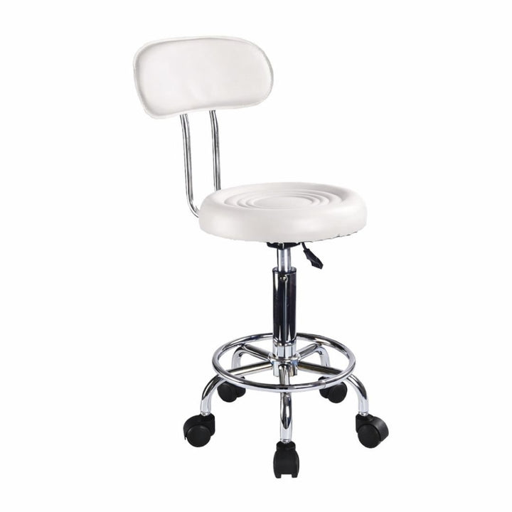 Rolling Barstool - Diyya with Backrest