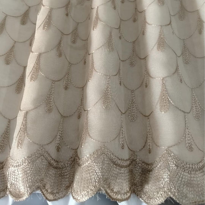 Sheer Fabric - Embroidered Linen 2
