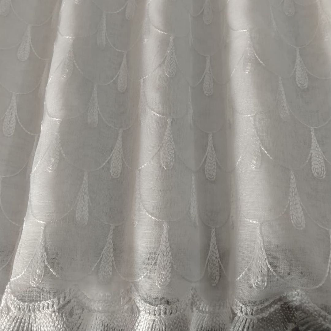 Sheer Fabric - Embroidered Linen 2