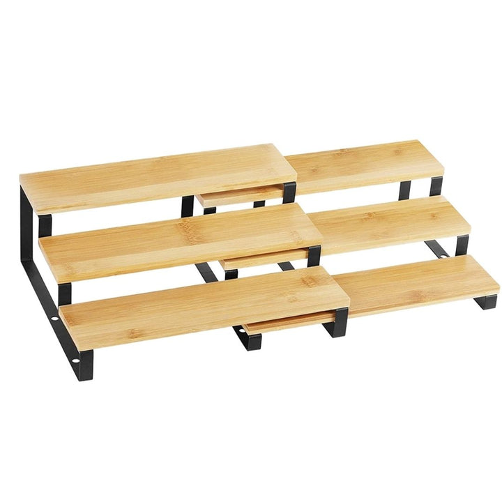 3 Tier Expandable Bamboo Organiser - 32 cm