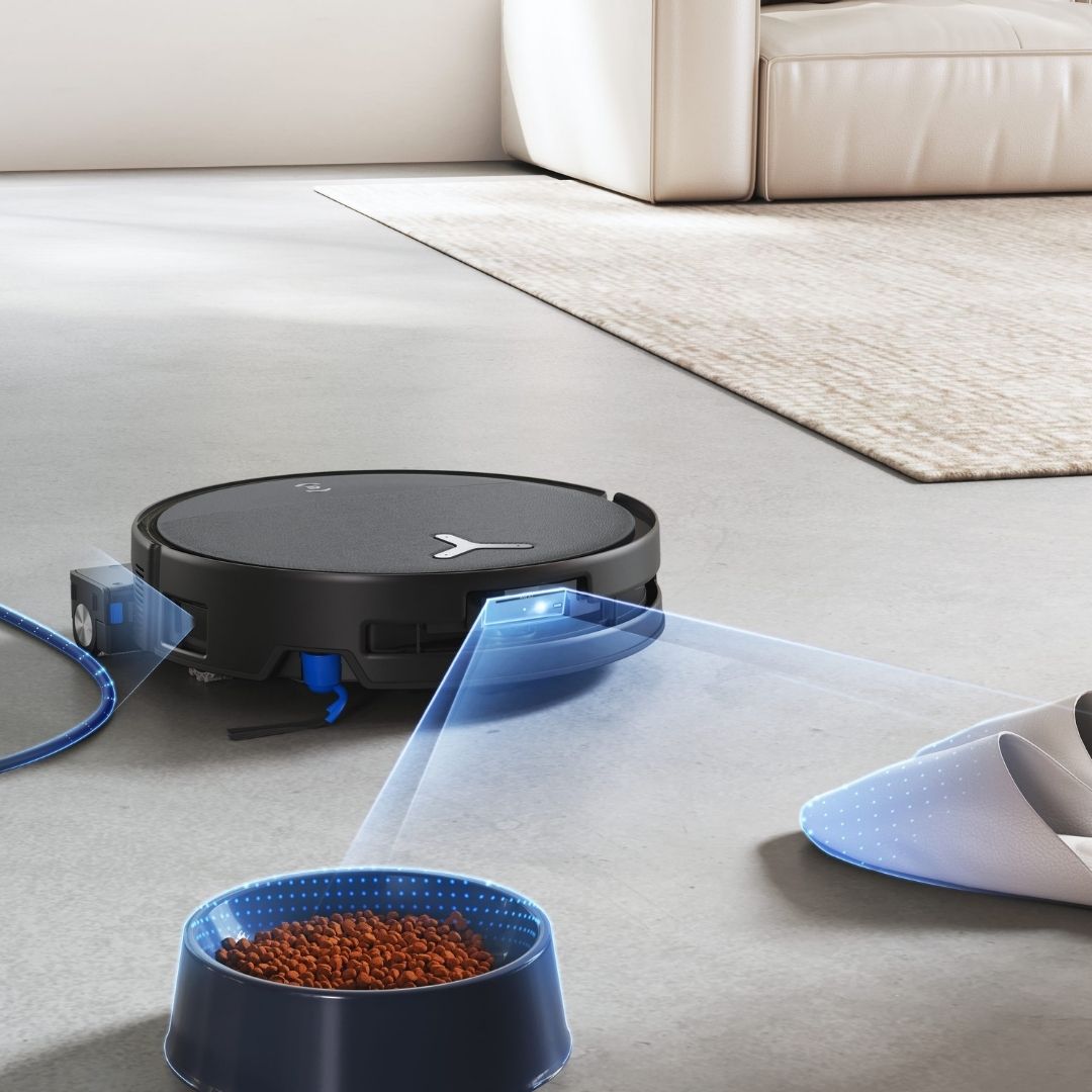 ECOVACS DEEBOT - T80s OMNI Robot Vaccum OZMO ROLLER - Black
