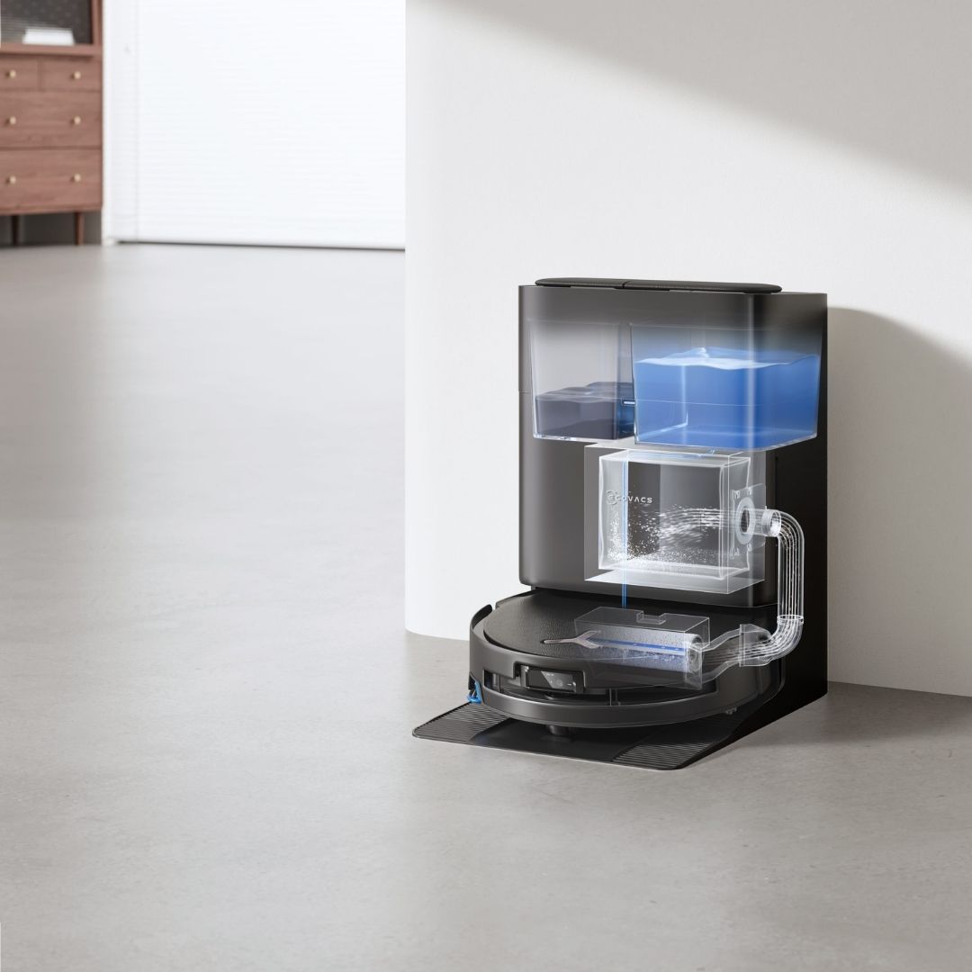 ECOVACS DEEBOT - T80s OMNI Robot Vaccum OZMO ROLLER - Black
