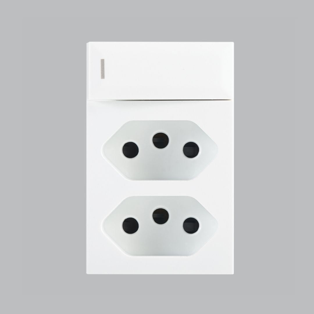 Modular 4 x 2 Socket &amp; Switch Inserts  - Triple module