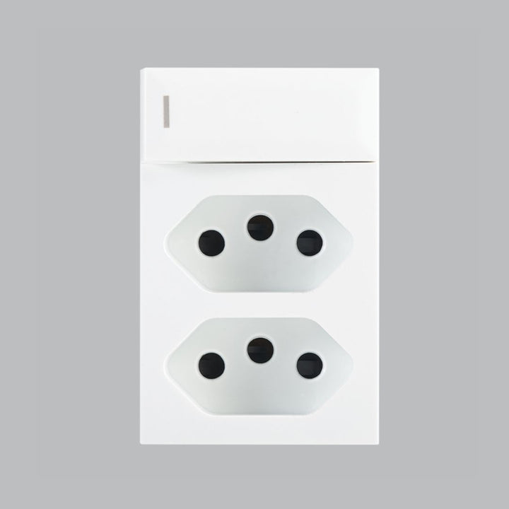 Modular 4 x 2 Socket &amp; Switch Inserts  - Triple module