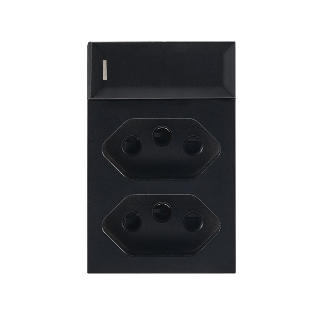 Modular 4 x 2 Socket &amp; Switch Inserts  - Triple module