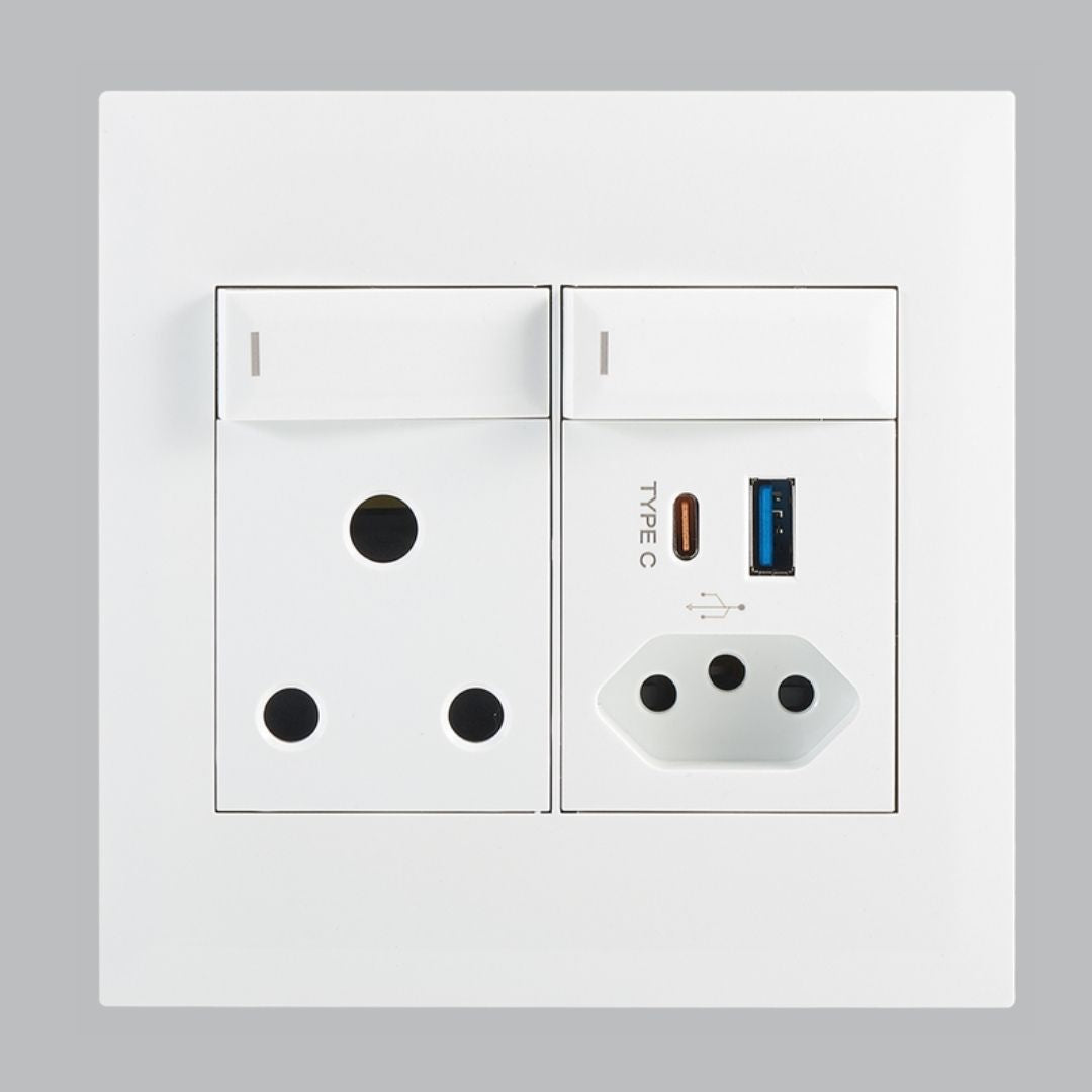 Modular Socket &amp; Switch Inserts - 4 x 4 combo