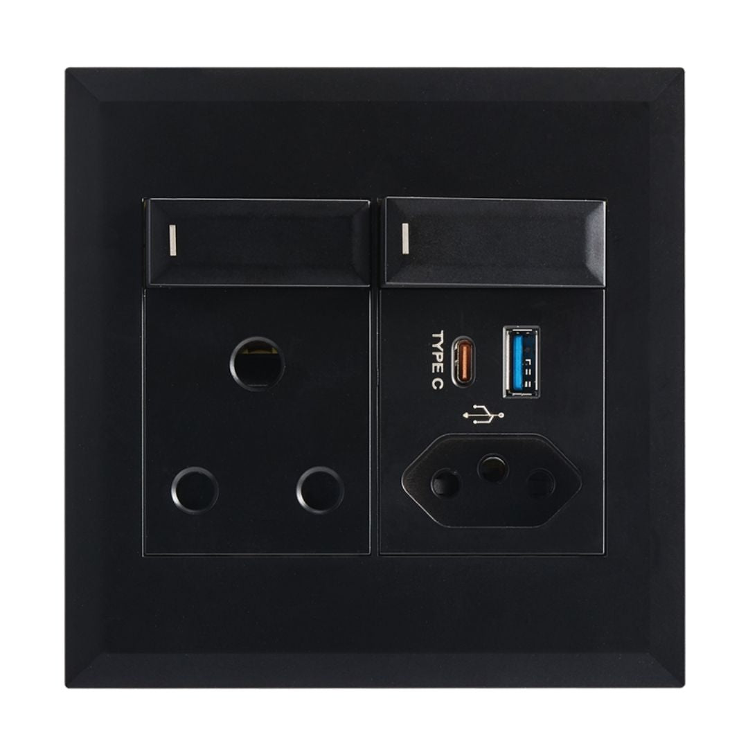 Modular Socket &amp; Switch Inserts - 4 x 4 combo