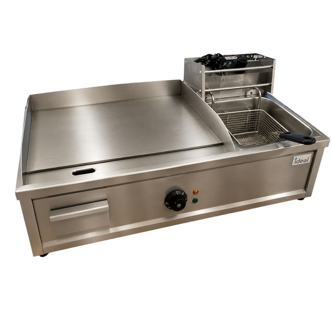 Electric Griddle & Fryer - 2 in 1 Cooking Station