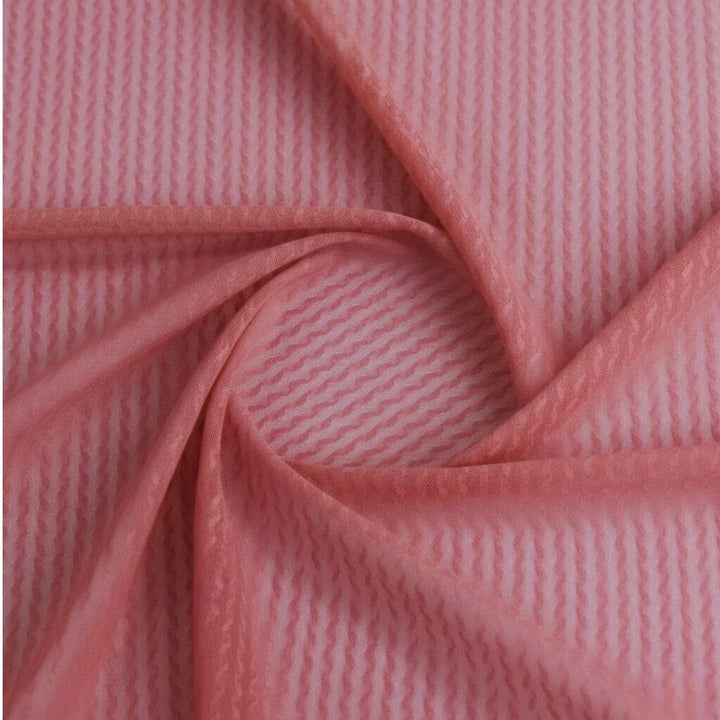 Fabric - Embossed Mesh Ribbon Weave  - 150 cm