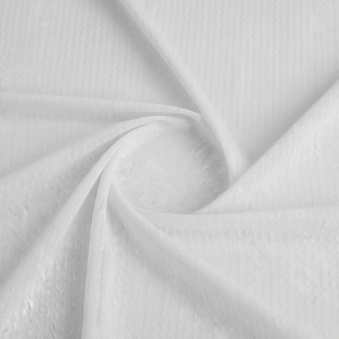 Fabric - Embossed Mesh Ribbon Weave  - 150 cm