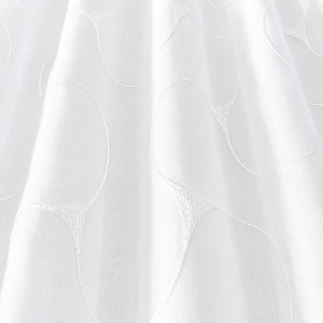 Sheer Fabric - Embroidered Linen 1