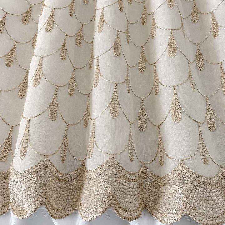 Sheer Fabric - Embroidered Linen 2