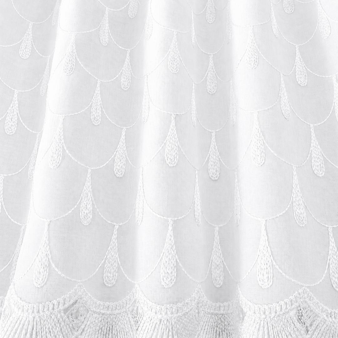 Sheer Fabric - Embroidered Linen 2