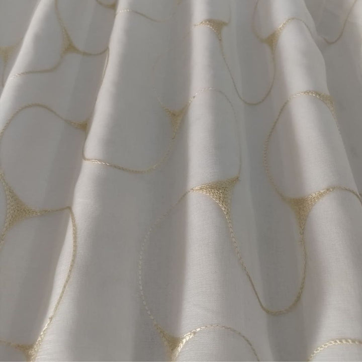 Sheer Fabric - Embroidered Linen 1