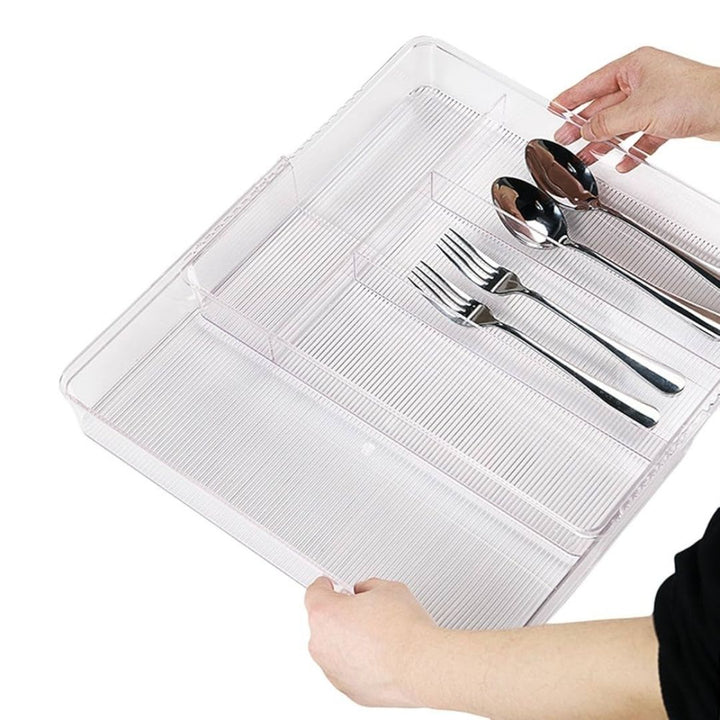 Acrylic Cutlery Tray-  36.5cm