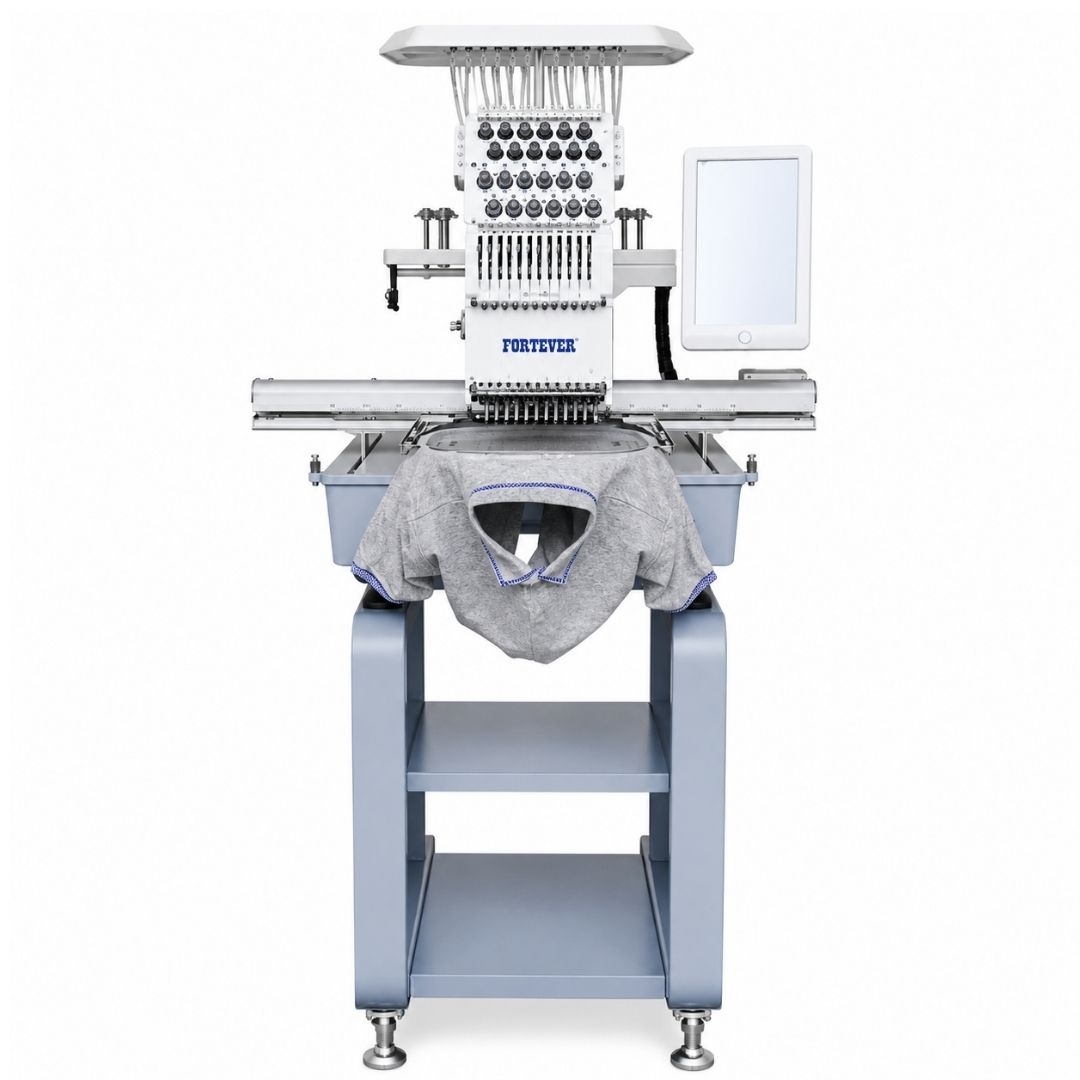 Fortever FT-1201R PRO - Single Head Embroidery Machine - Industrial
