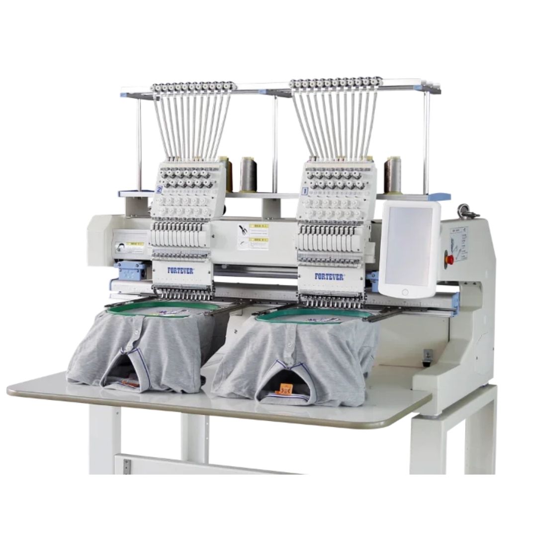 Fortever FT-1502HC - Double Head Embroidery Machine - Industrial
