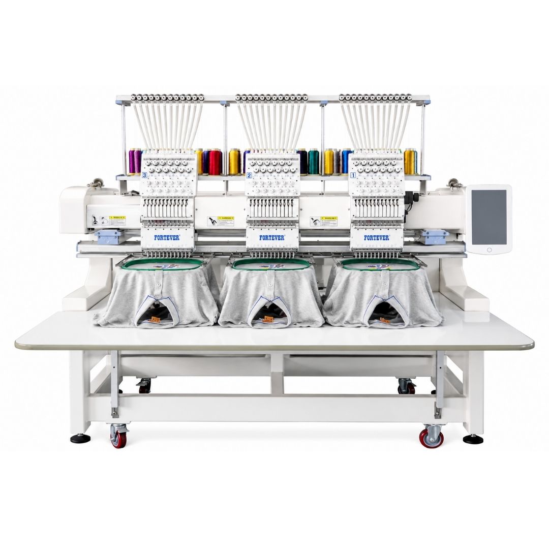 Fortever FT-1503HC - Triple Head Embroidery Machine - Industrial