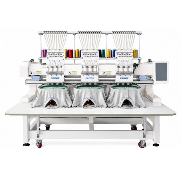 Fortever FT-1503HC - Triple Head Embroidery Machine - Industrial