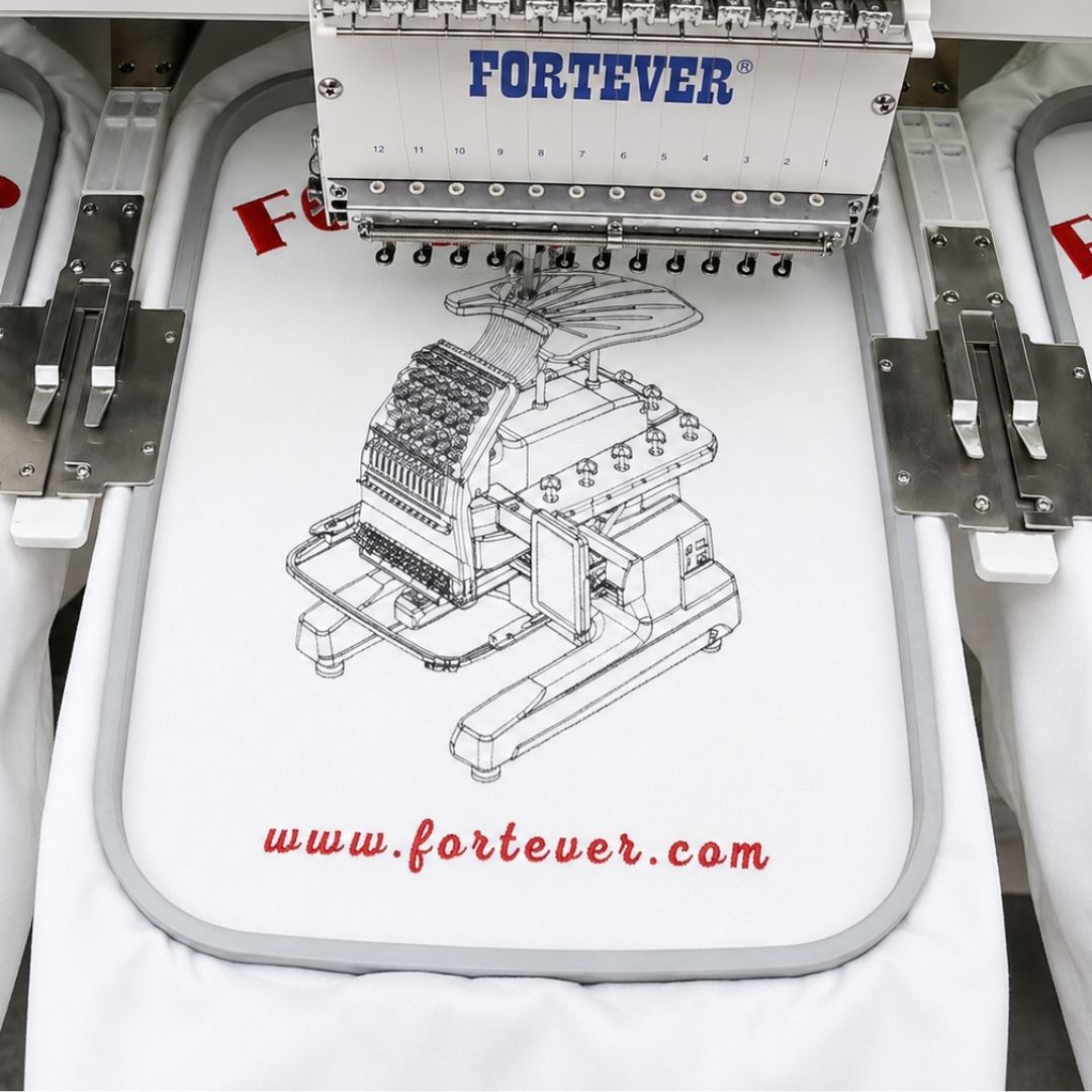 Fortever FT-1508HC - 8 Head Embroidery Machine - Industrial