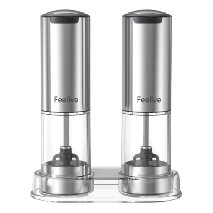 Feelive Rechargeable Salt & Pepper Grinder Set – 2 Pc