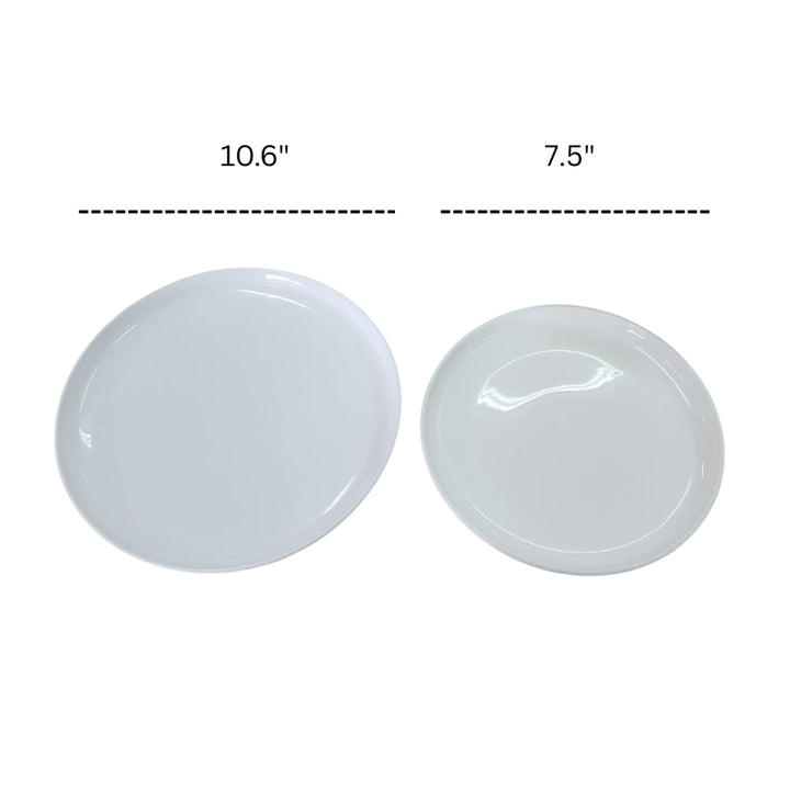 Dinnerware - Round Flat with Curved Lip