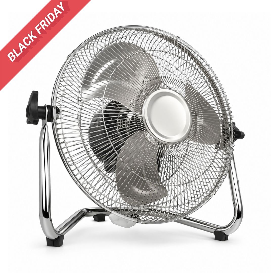 Floor Fan - 12 Inch Chrome - 40W