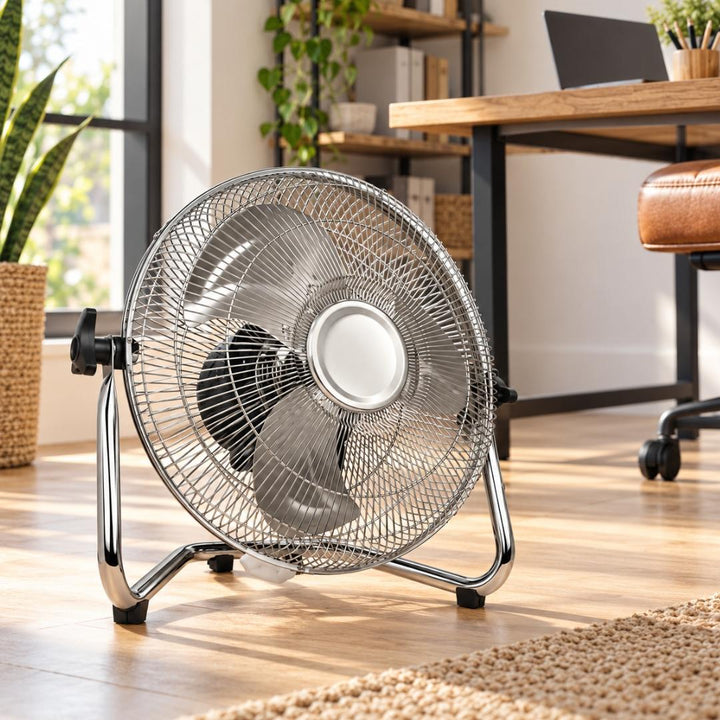 Floor Fan - 12 Inch Chrome - 40W