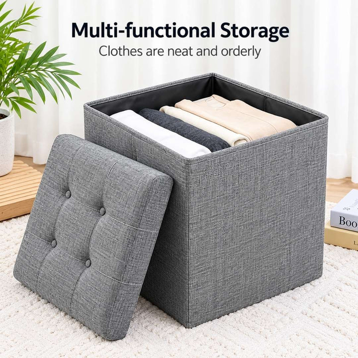 Storage Ottoman - Square - Foldable Storage