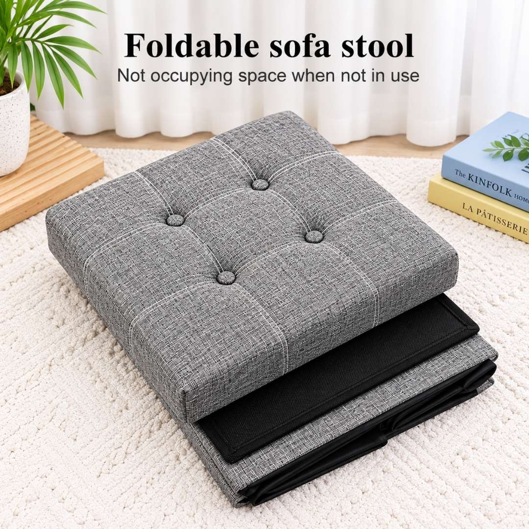 Storage Ottoman - Square - Foldable Storage