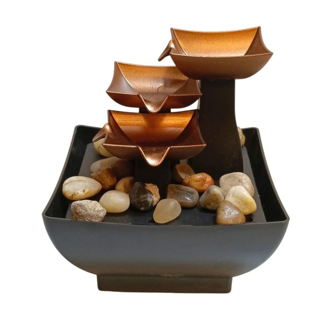 Home Decor - 3 Bowl Water Fountain Showpiece