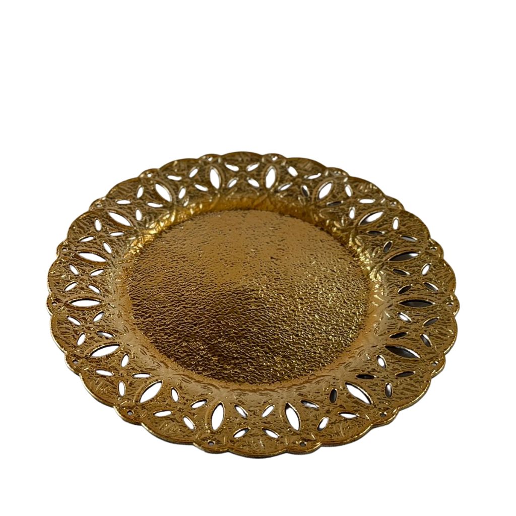Underplates - Gold Vintage Lace Rim