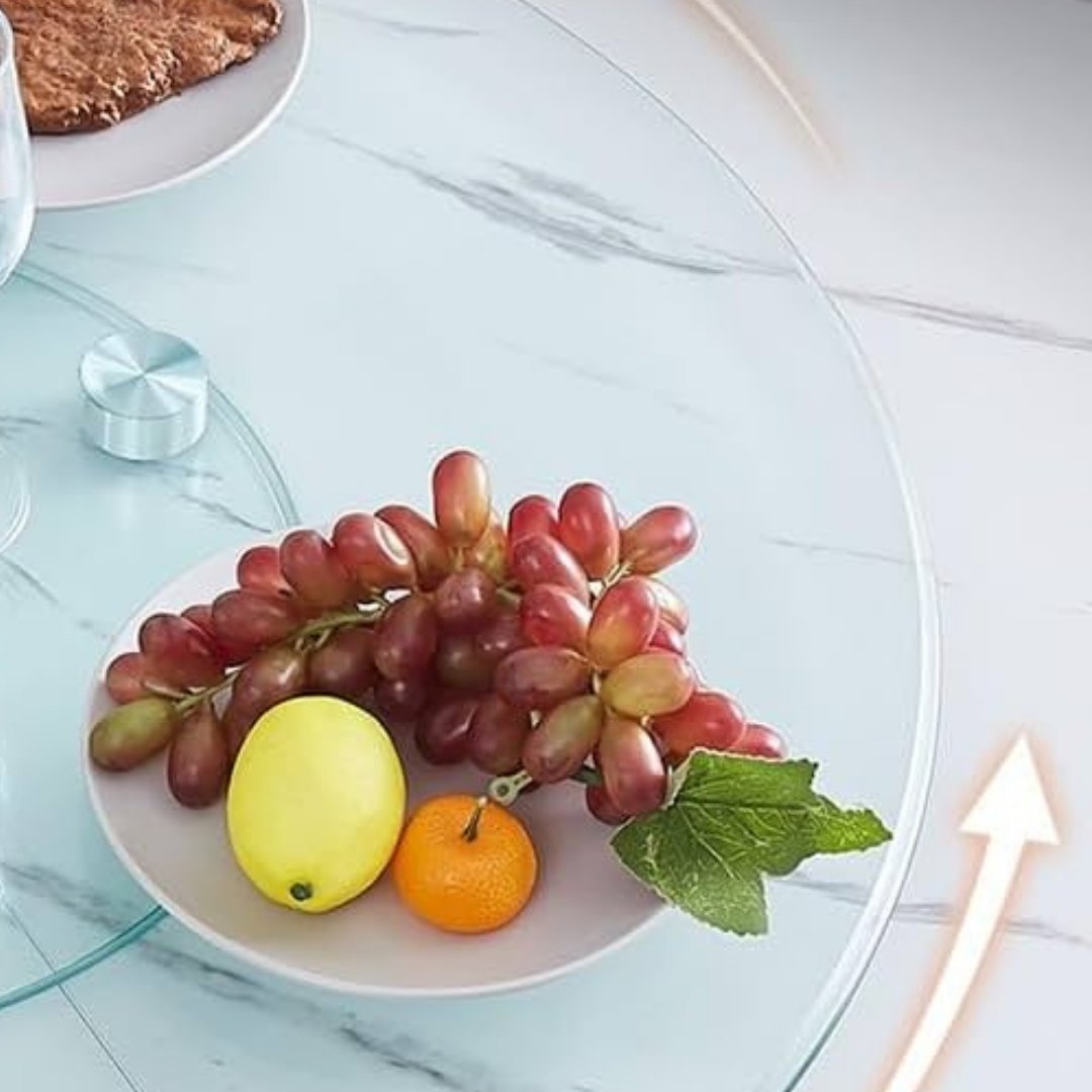 Lazy Susan Turntable - 32cm Tempered Glass – Ahmeds Textiles