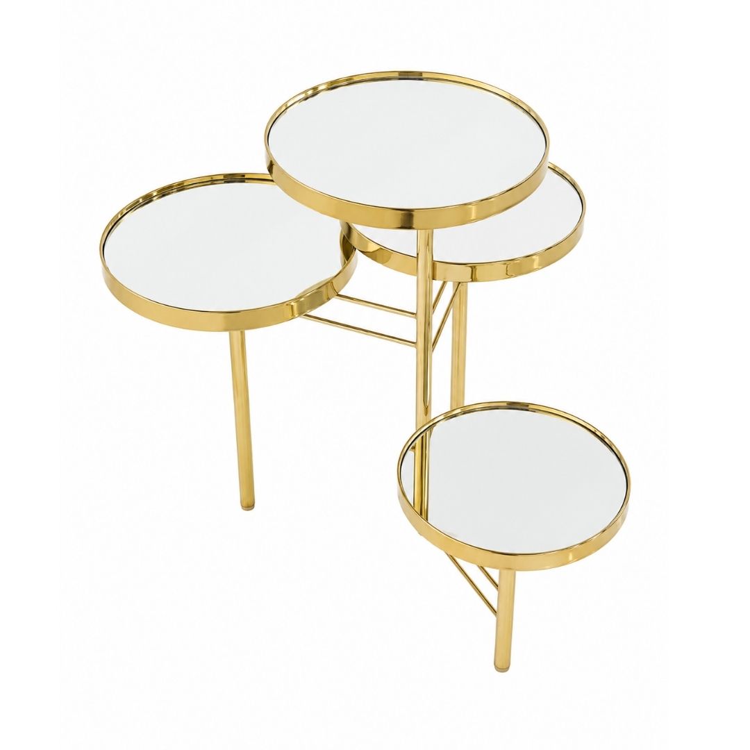 Display Stand - Gold Mirror Nesting  - 4 Tier