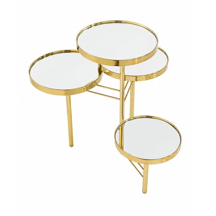 Display Stand - Gold Mirror Nesting  - 4 Tier