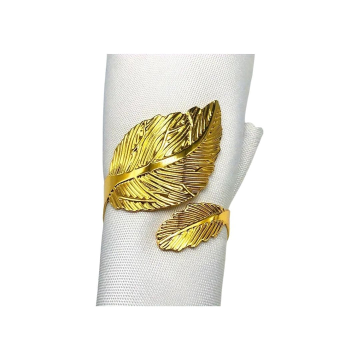 Metal Leaf Napkin Holder - Gold & Silver