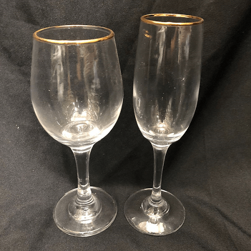 Stemware - Single Gold Rim - 6's