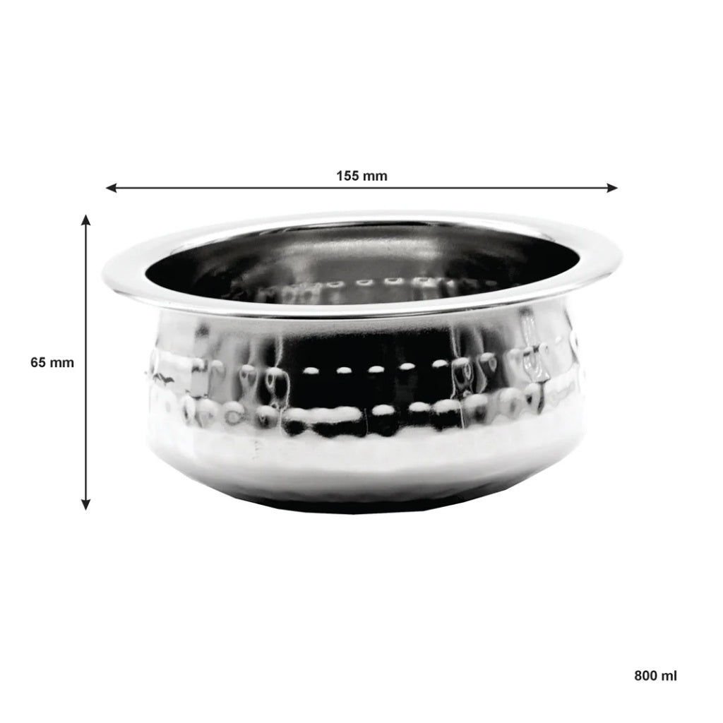 Regent - Handi Bowl S/Steel Hammered 850ml