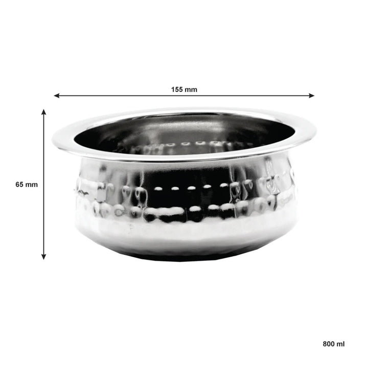 Regent - Handi Bowl S/Steel Hammered 850ml