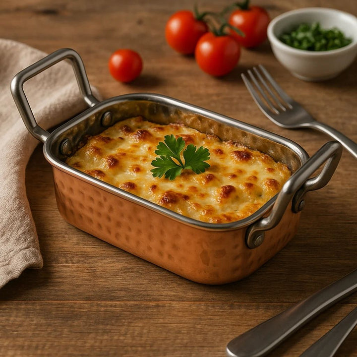 Regent Cookware - Karahi Roaster Rectangle Hammered 340ml