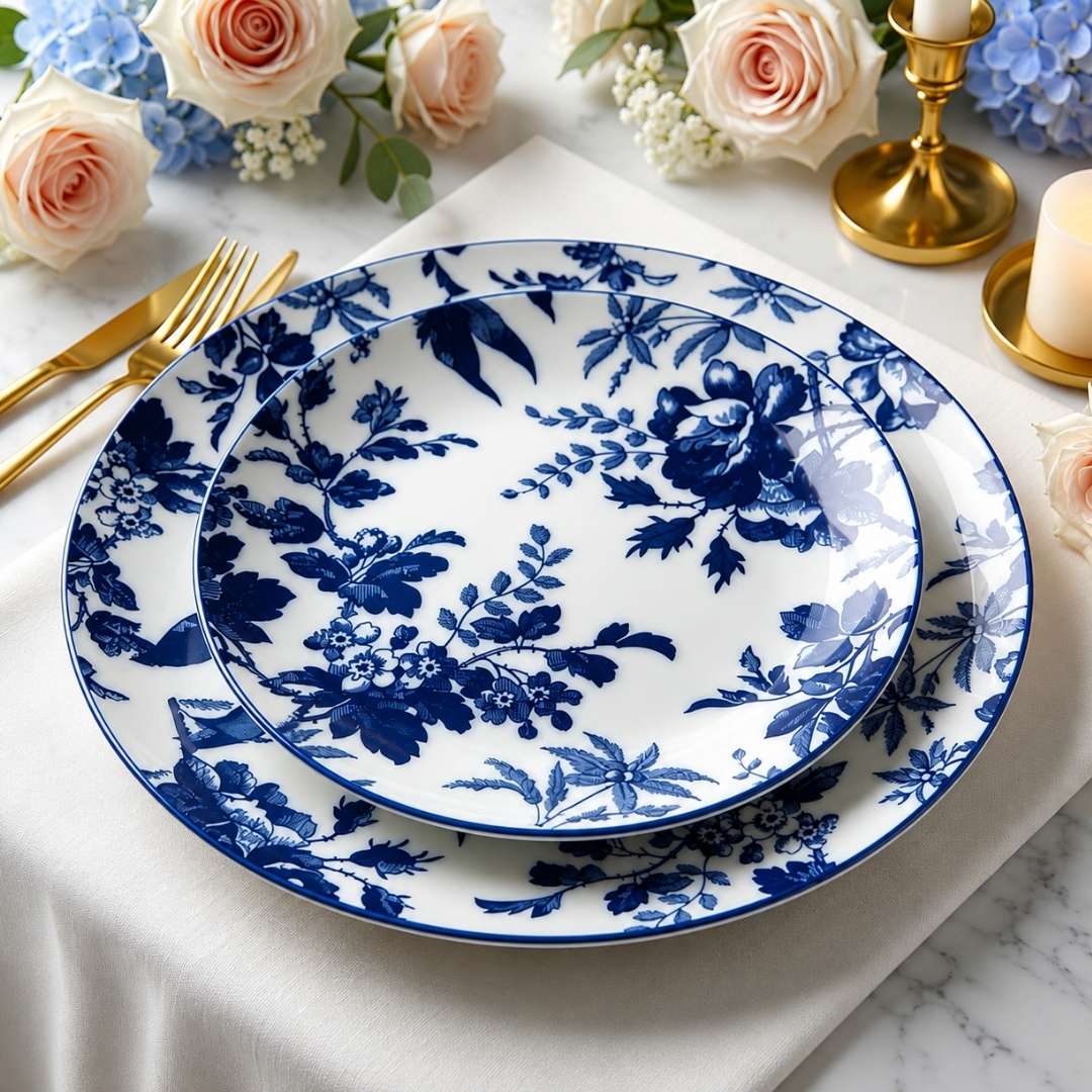 Dinnerware - Herbarium Blue Floral