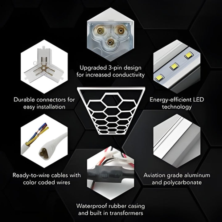 Hexglo Supercar LED Lighting Kit – 14 Piece