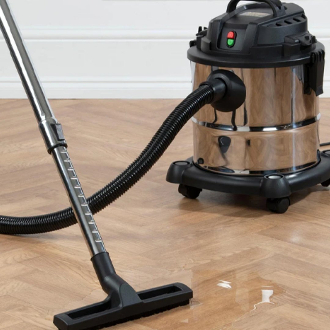 Hoover 1200 Wet & Dry Drum Vacuum - 20L Stainless Steel