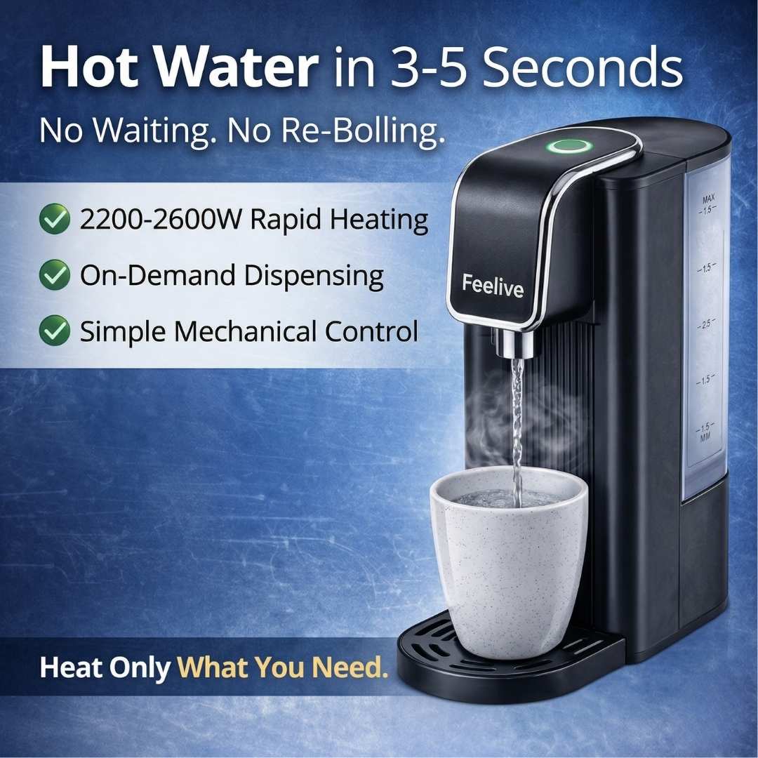 Feelive One-Touch Instant Hot Water Dispenser – 2.5L