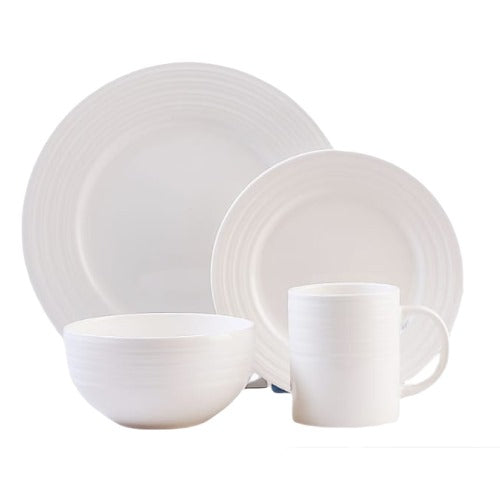 Dinner Sets  - 16pc -  Porcelain Embossed