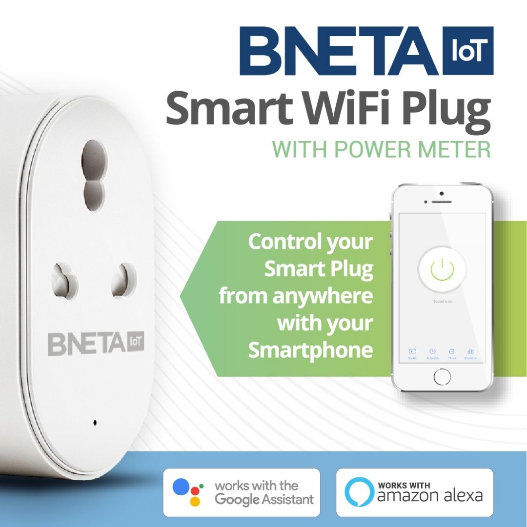 BNETA-  IN02 Smart WiFi Plug – SA 2 & 3 Pin