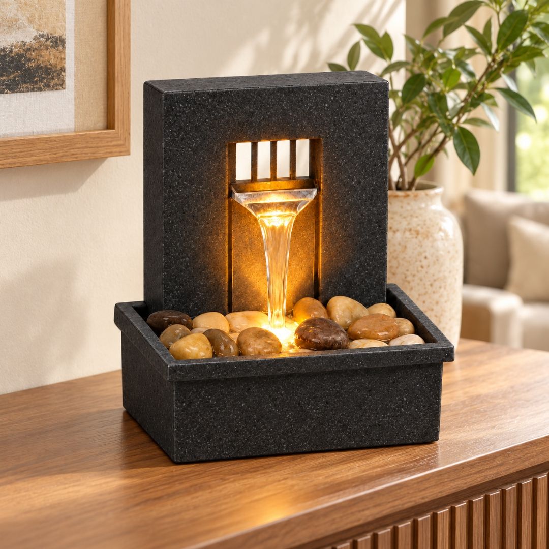 Home Decor - Illuminated Waterfall Showpiece