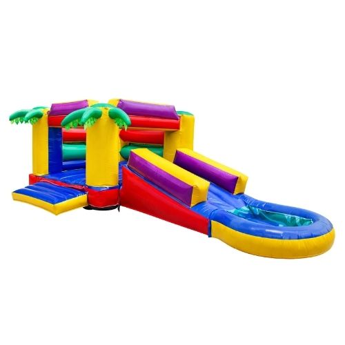 Jumping Castle - Palm with Slide + Pond