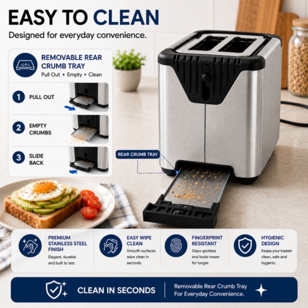 Feelive - 2 Slice Smart Digital Toaster