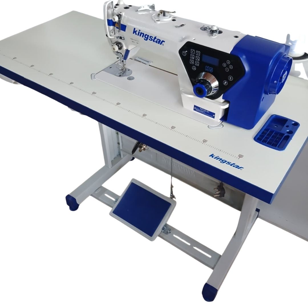 Kingstar KS H5 - Industrial Lock Stitch Direct Drive Sewing Machine + Underbed Trimmer + Underbed Trimmer